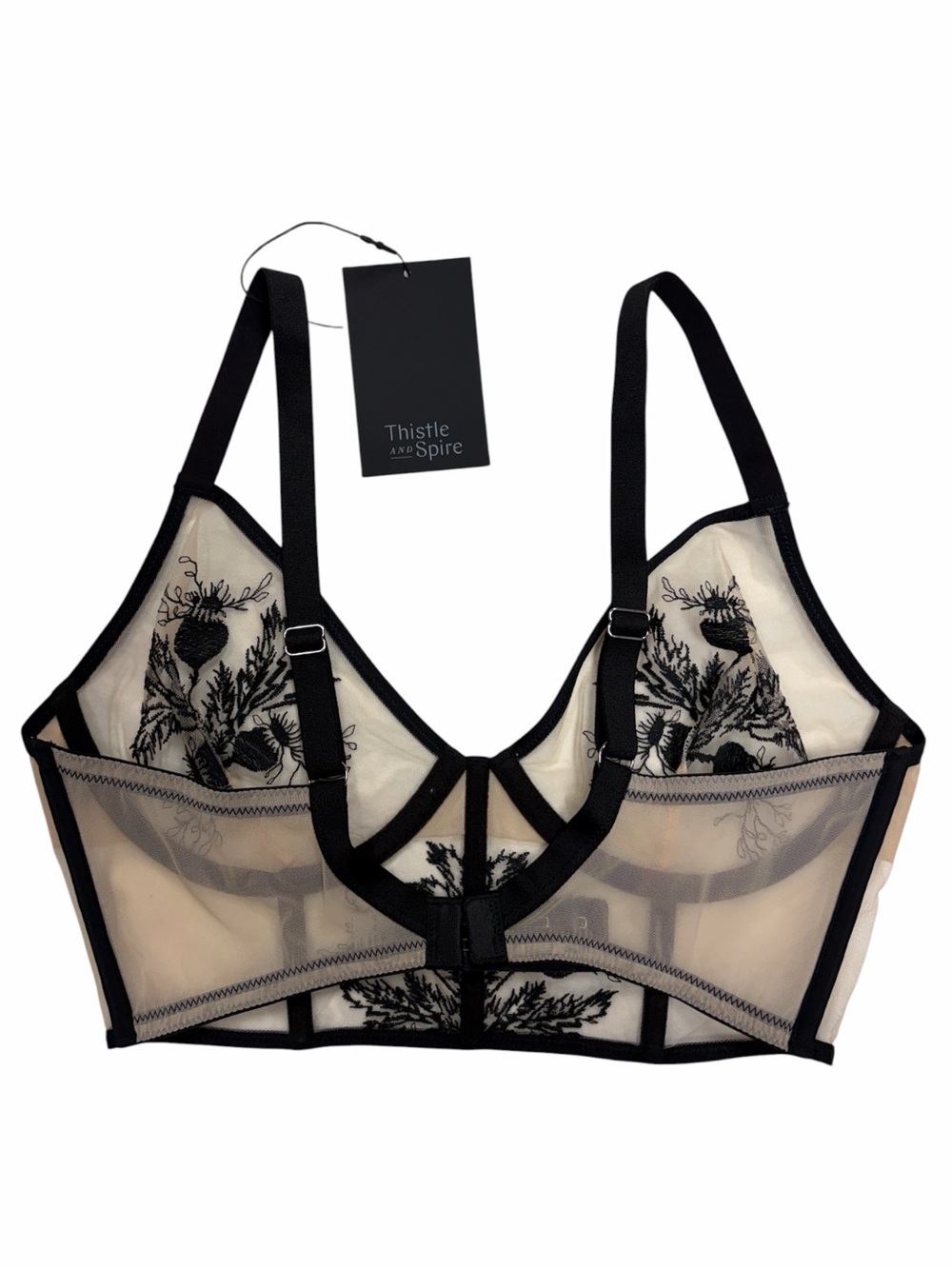 NWT Thistle and Spire Verona Longline Mesh Bustier - 36C - Picture 3 of 5